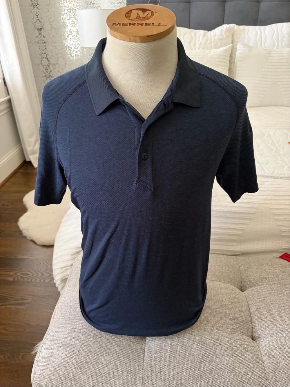 Lululemon Navy men’s Short-Sleeve Polo